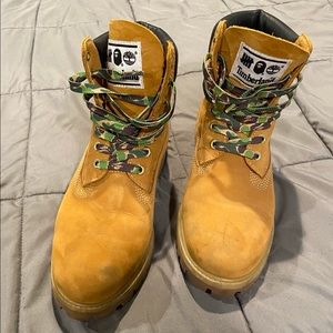 Timberland x Undefeated x Bape 6” Wheat Boots